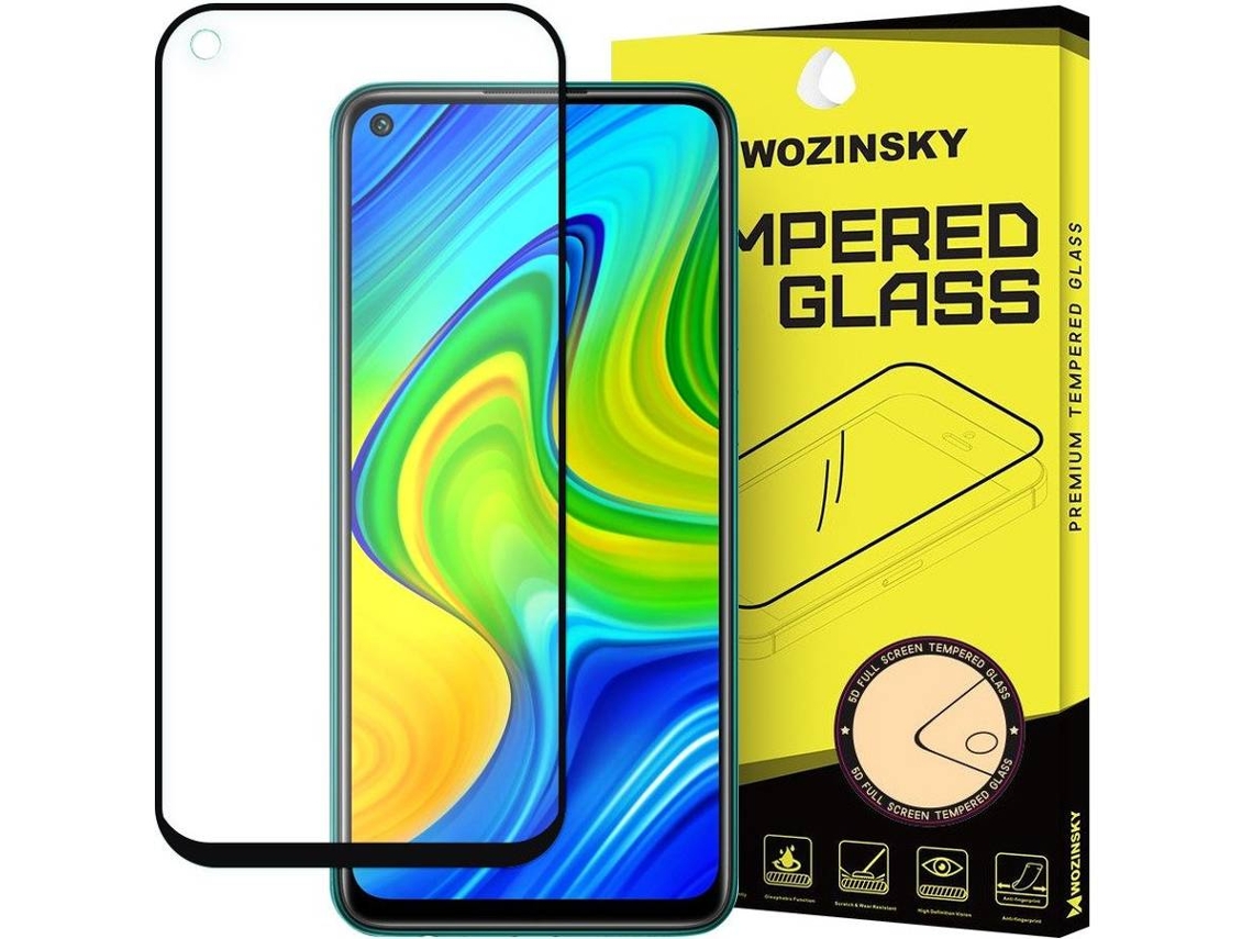 Protector Cristal Templado Xiaomi Redmi Note 9 Lmobile Full Cover Glue Negro