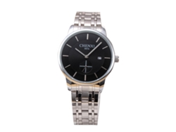 Reloj De Pareja Casual Estudiantes De Acero Impermeable Cuarzo Para Mujer Negro