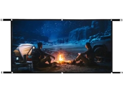 Pantalla De Proyección, Pantalla Plegable Y Portátil Para Proyector De Cine Al Aire Libre Con Formato 16:9,