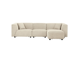 Sofá Chaiselongues CONCEPT U Monroe (Beige - Madera - 267x87x70 cm)