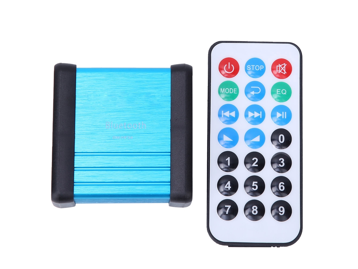 Preamplificador Receptor Audio Hf54 Con Bluetooth Tarjeta Tf Usb Decodificación Y Control Remoto