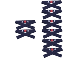 Juego de 8 diademas estilo ninja para ejercicio, banda ancha, deportes.
