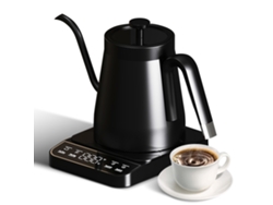 Hervidor Eléctrico De Cuello De Cisne De 27 Oz, Acero Inoxidable 304, Con Pantalla Digital Y Apagado Automático.