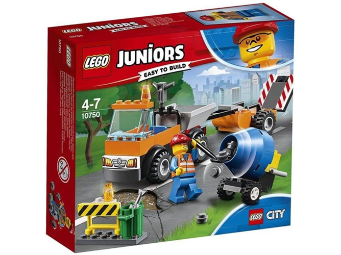 LEGO Juniors: Camión de reparación de carreteras - 10750 (Edad Mínima: 4 - 73 Piezas)