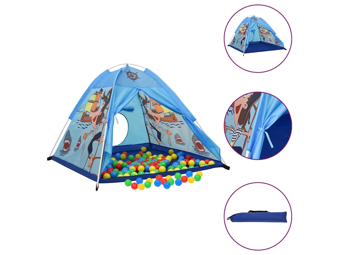 Tienda de juegos para niños 120x120x90 cm Azul Wsd533111 Lovely Home
