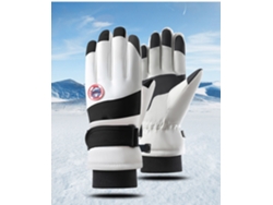 Guantes de esquí de invierno para hombre y mujer, impermeables, resistentes al viento, cálidos y gruesos. Talla única. 2311. Negro. Chennnls.