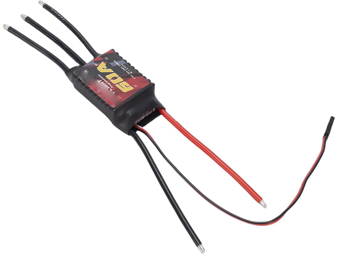 Controlador Electrónico De Velocidad (esc) Sin Escobillas De 60 A Para Drones Rc, Cuadricópteros Y Aviones Multirrotor De Ala Fija.