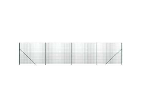 Cerca de alambre con brida verde VIDAXL (1000 x 8 x 200 cm)