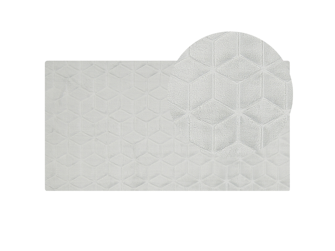 Alfombra BELIANI Thatta de Poliéster Gris 80x150