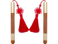 Besportble Juego De Gel Alipis Con Puntas Protegidas En Madera Y Metal Con Colgante De Nudo Chino Y Gel Par...