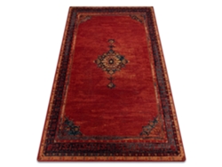 Alfombra de Lana Polonia Samarkand Rojo Rubí (100 x 150 cm)