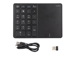 Teclado Numérico Inalámbrico Con Panel Táctil, 2.4g/bt 5.0, Conexión Usb-c, Ángulo Ergonómico De 7.5°, 22 Teclas.
