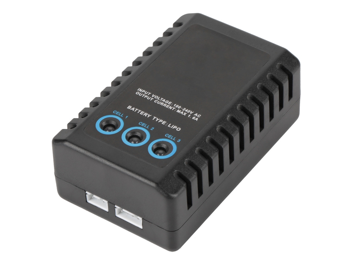 Cargador De Baterías De Litio Balanceado De 20 W Para Maquetas De Aviones Con Adaptador De Ca De Plástico