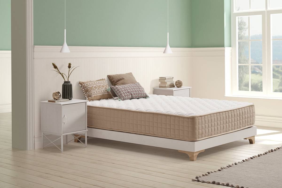 Moonia 90x190cm Cama 90 de alta durabilidad antiacaros grosor 30 modelo dogma 90x190