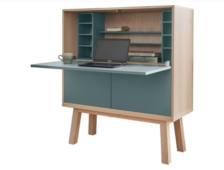 Grande Escritorio MON PETIT MEUBLE FRANÇAIS de Madera Con Almacenamiento 120 cm de Ancho