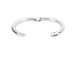 Anillo nasal Primerox para toros y ganado vacuno, acero cromado resistente a la corrosión, accesorio veterinario rural.