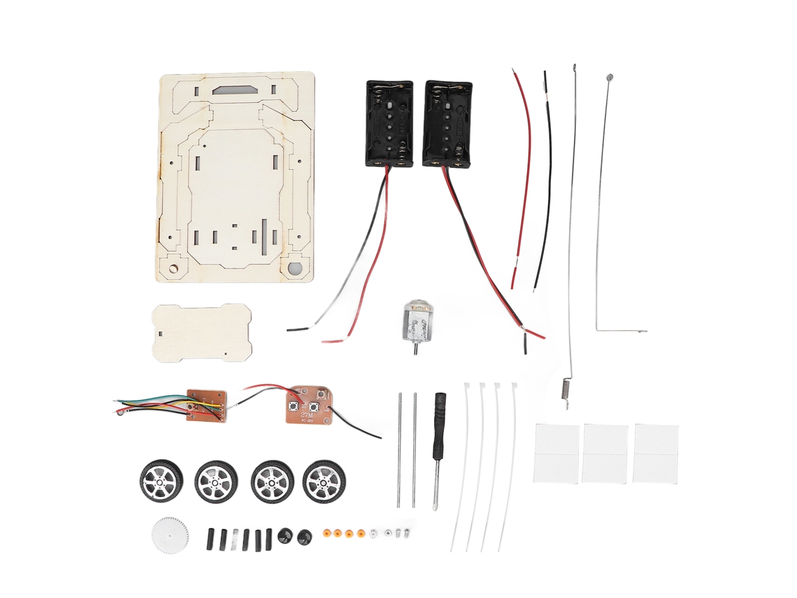 Vlola-kit De Coche De Control Remoto Inalámbrico Diy De Madera Para Niños Niñas Adolescentes Y Adultos Modelo Rc