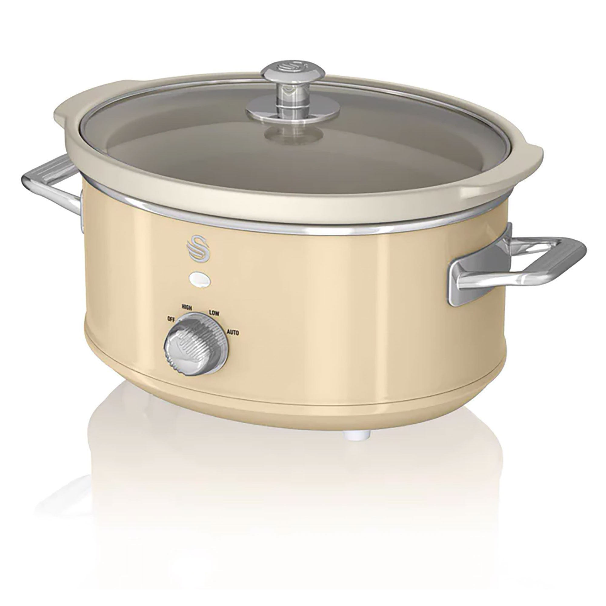 Maquina Coccion Lenta SWAN 3,5L (33,2 x 22 x 26,5 cm - Cerámica - Beige)