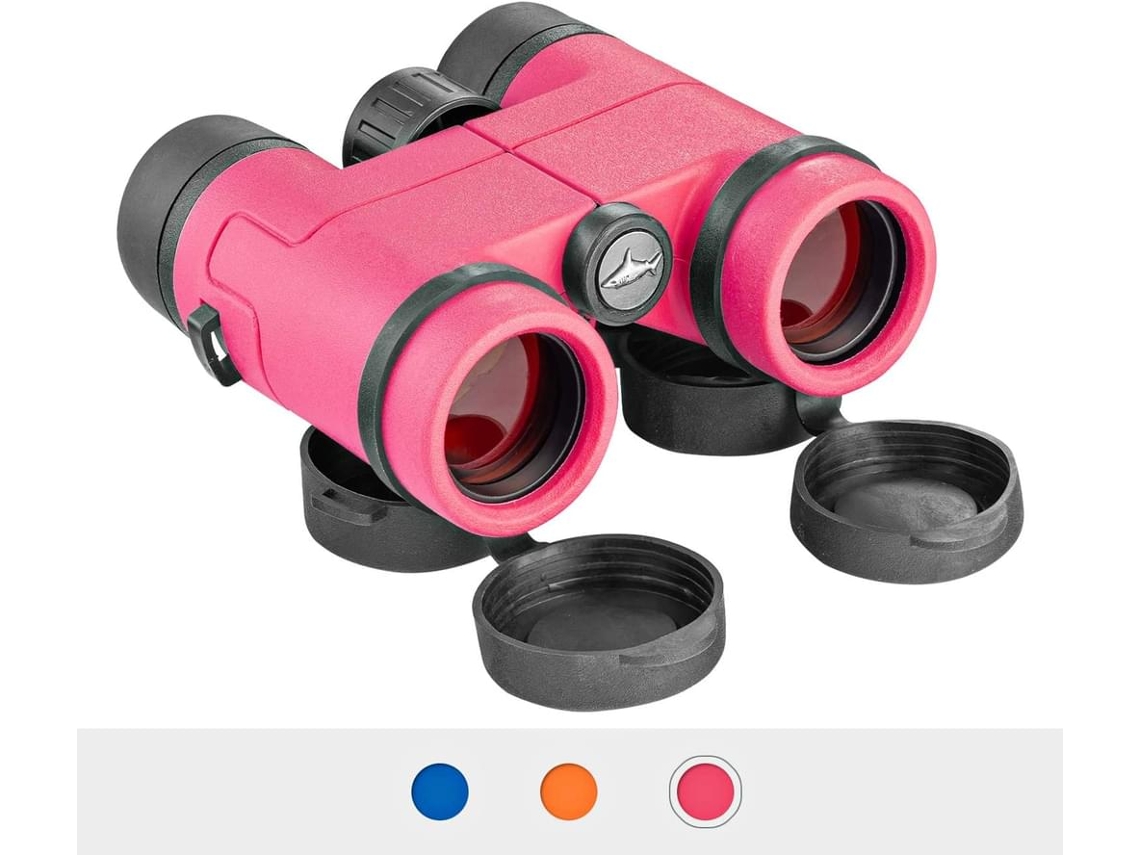 JILLIOPER Kit de exploración para mentes jóvenes: Prismáticos a prueba de golpes para niños, diseño portátil con material no tóxico, prismáticos ajustables para