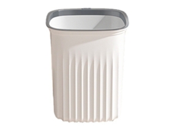 Jinwei-lixeira De Plástico Multifuncional Em Formato Quadrado Para Cozinha E Banheiro Tamanho Pequeno Branco