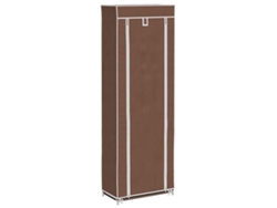 Maison Exclusive - Zapatero De Tela Con Cubierta Marrón 57x29x162 Cm