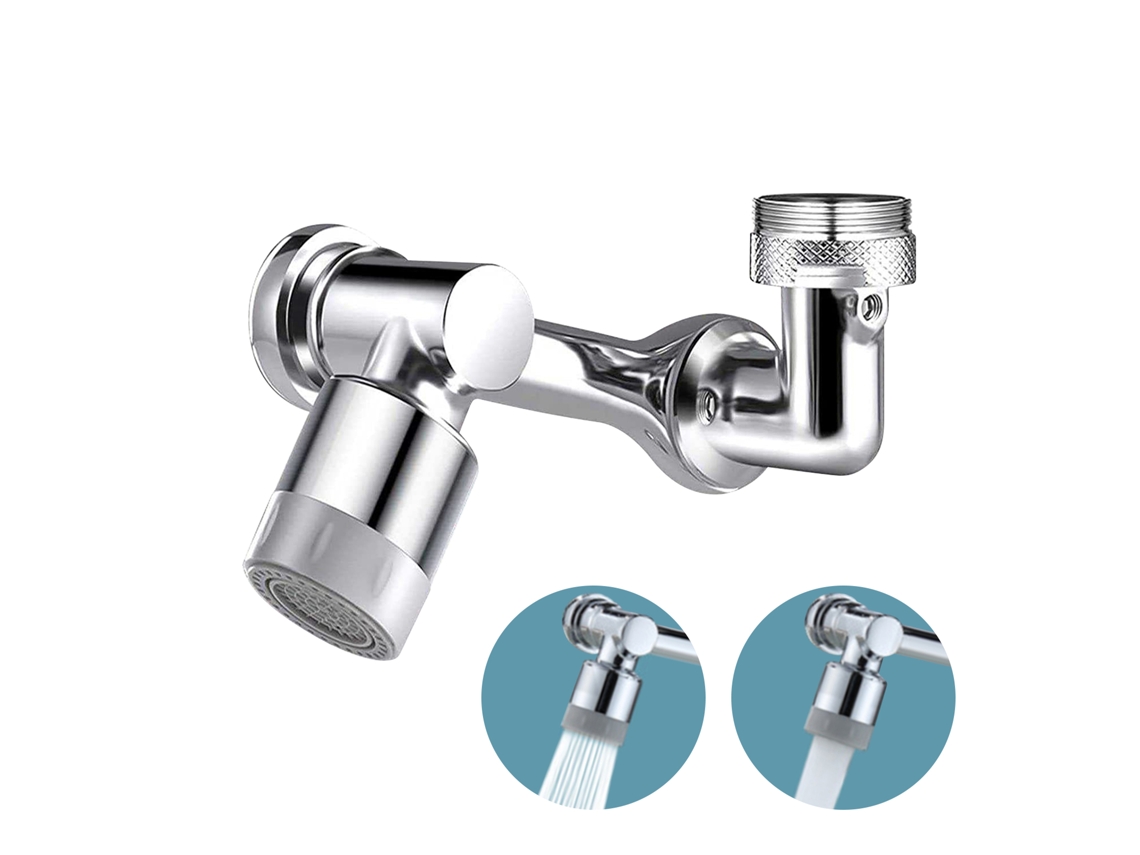 Extensor De Grifo Giratorio De 1080 Grados Con Filtro Antisalpicaduras, Universal Para Cocina Y Baño.