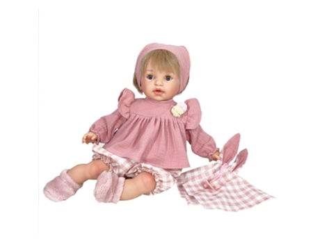 NINES D´ONIL Noa Muñeca Pelo Rubio Rosa 45 cm (3 años)
