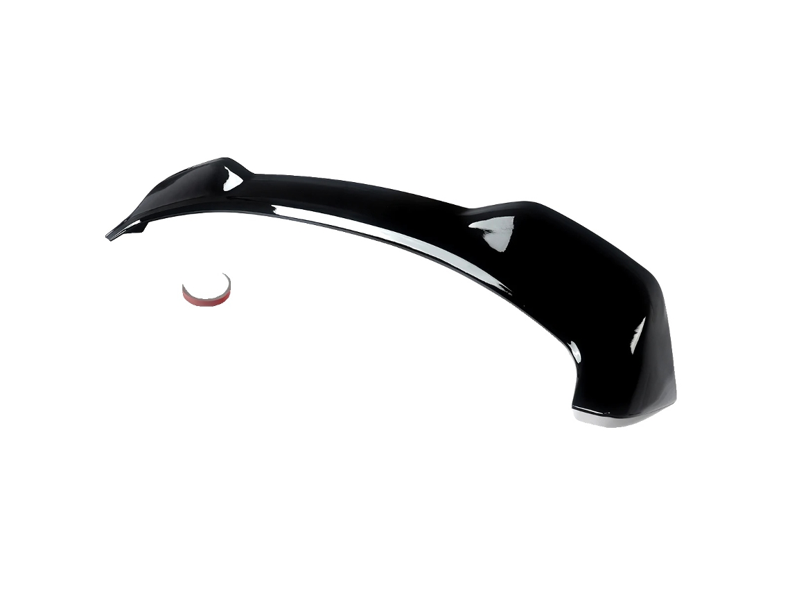 Alerón de techo, plástico ABS resistente, fácil instalación, negro brillante OEM