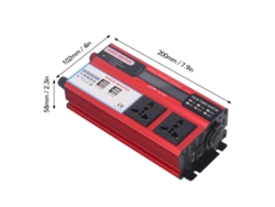 2026dz-inversor De Potencia 500w Onda Senoidal Modificada 12v Dc A 220v Ac Con 4 Puertos Usb Para Exterior Solar Vehículo