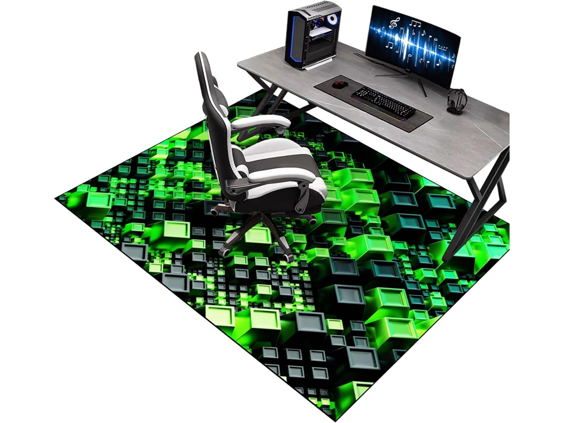 Alfombrilla Antideslizante Silla Gaming, Oficina, Suelo Madera, Suelos Ruedas, Protector Sillas, 60 X 70 Cm