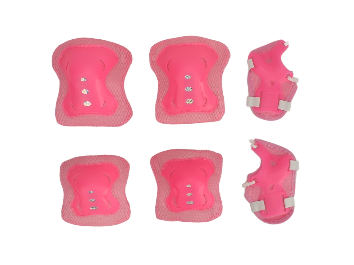 2026-kit De Protección Para Niños Rodillo Patines Ciclismo Rodilleras Coderas Espuma Suave Transpirable Rosa
