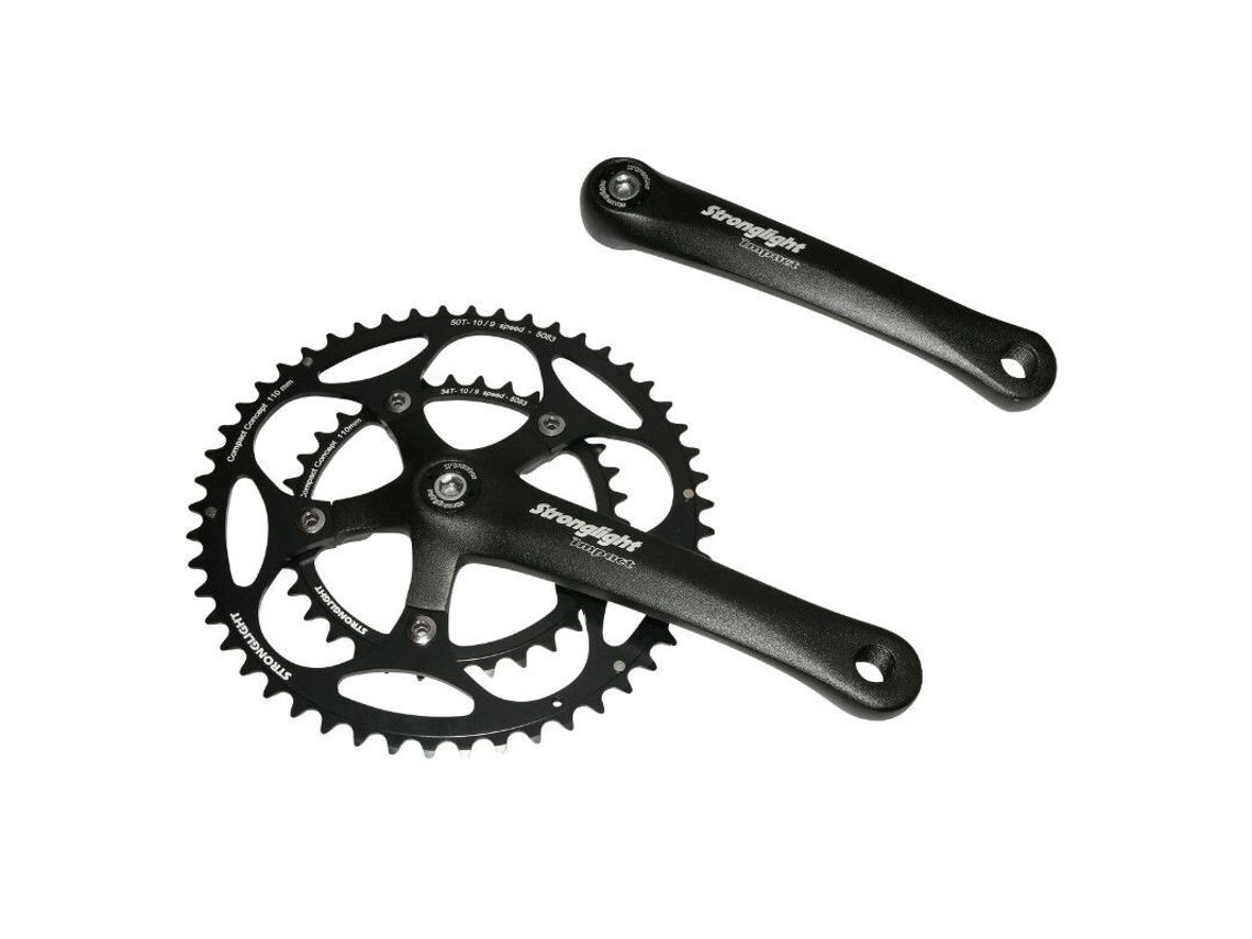 Platos y bielas de carretera STRONGLIGHT Impact 9-10V. 170 mm 50-34 8V.