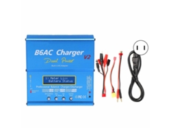 Cargador Descargador Inteligente De Equilibrio 80w 7a B6ac V2 Azul Con Cable Us Plug 110v
