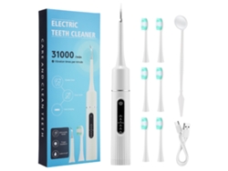 (blanco Con Cabezal De Cepillo) Cepillo De Dientes Eléctrico Resistente Al Agua Con Escáner Dental De Vibración Sónica
