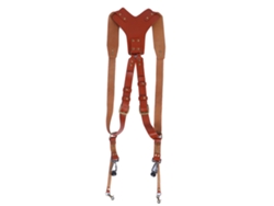 Cinturón ajustable de piel sintética Anub con dos correas para cámaras digitales. Accesorio de arnés.