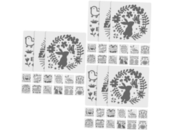 45 Plantillas Para Pintar Mascotas Con Motivos De Pascua, Plantillas Decorativas Reutilizables.