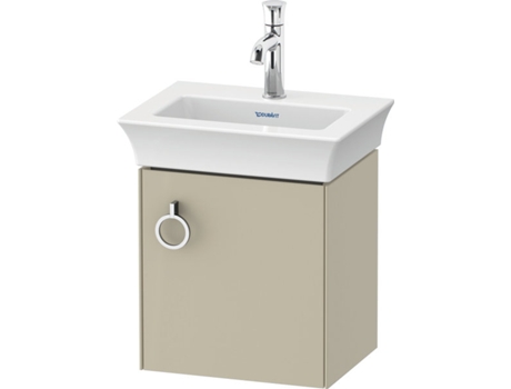 DURAVIT Tulip blanco, mueble de tocador colgado en la pared, ancho 384 x fondo 298mm, con 1x tope de puerta a la derecha, con tirador, WT4250R