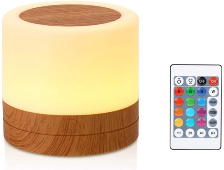 Lámpara de madera recargable - Blanca 3W ZMDECQNA