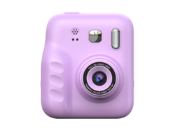 Cámara Polaroid a color: toma fotos, graba videos e imprime imágenes. Juguete infantil violeta.