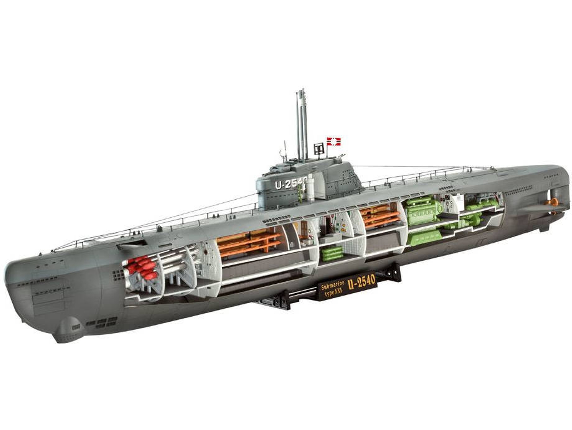 Modelo de Barco REVELL Deutsches U-Boot Typ XXI
