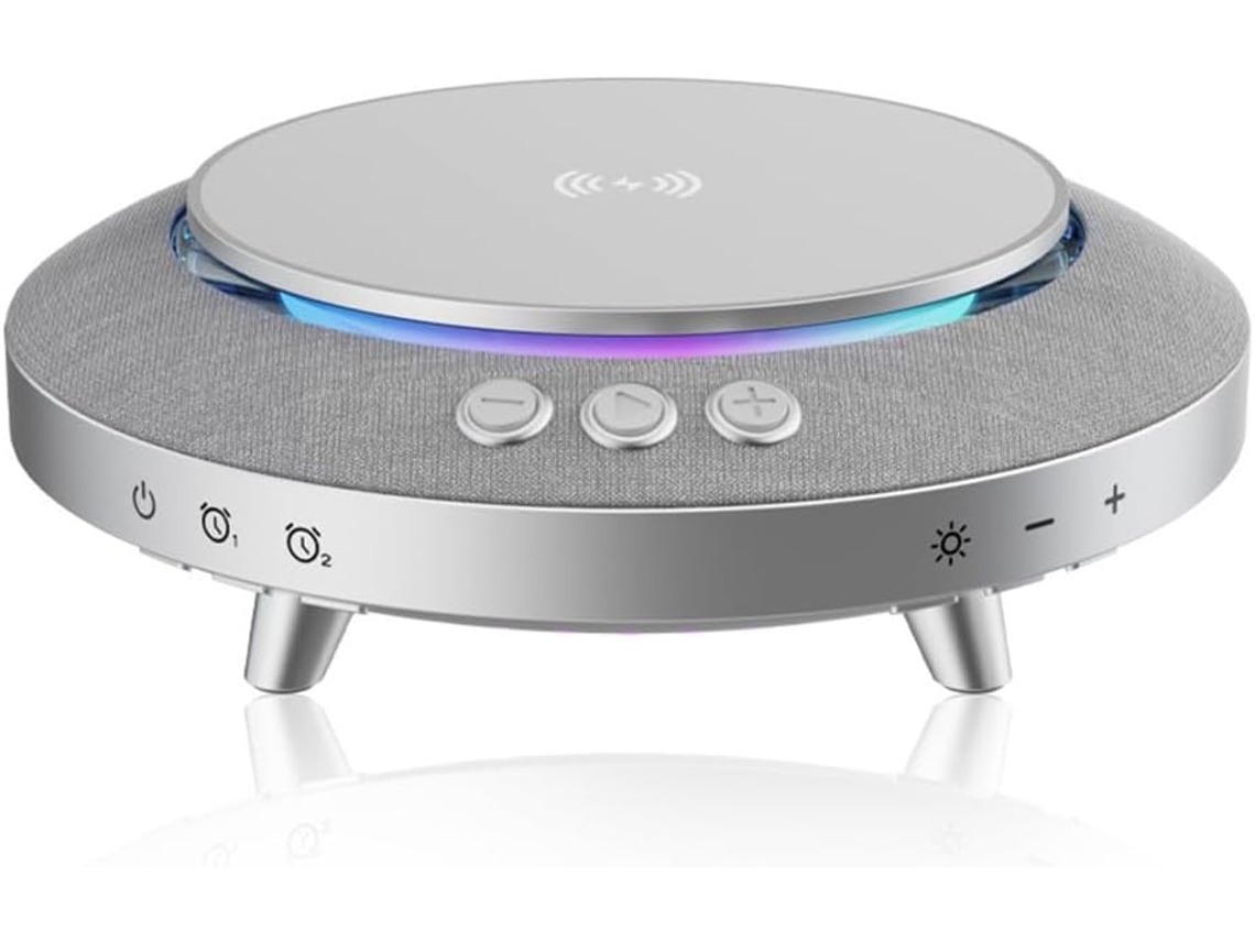 Altavoz Portátil 5.3 Con Potencia De 15w Y Luz Nocturna, Color Gris.