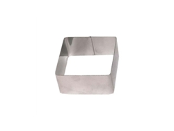 Molde Cuadrado De Acero Inoxidable Para Revestimiento 6x4cm 3711 Lifestyle
