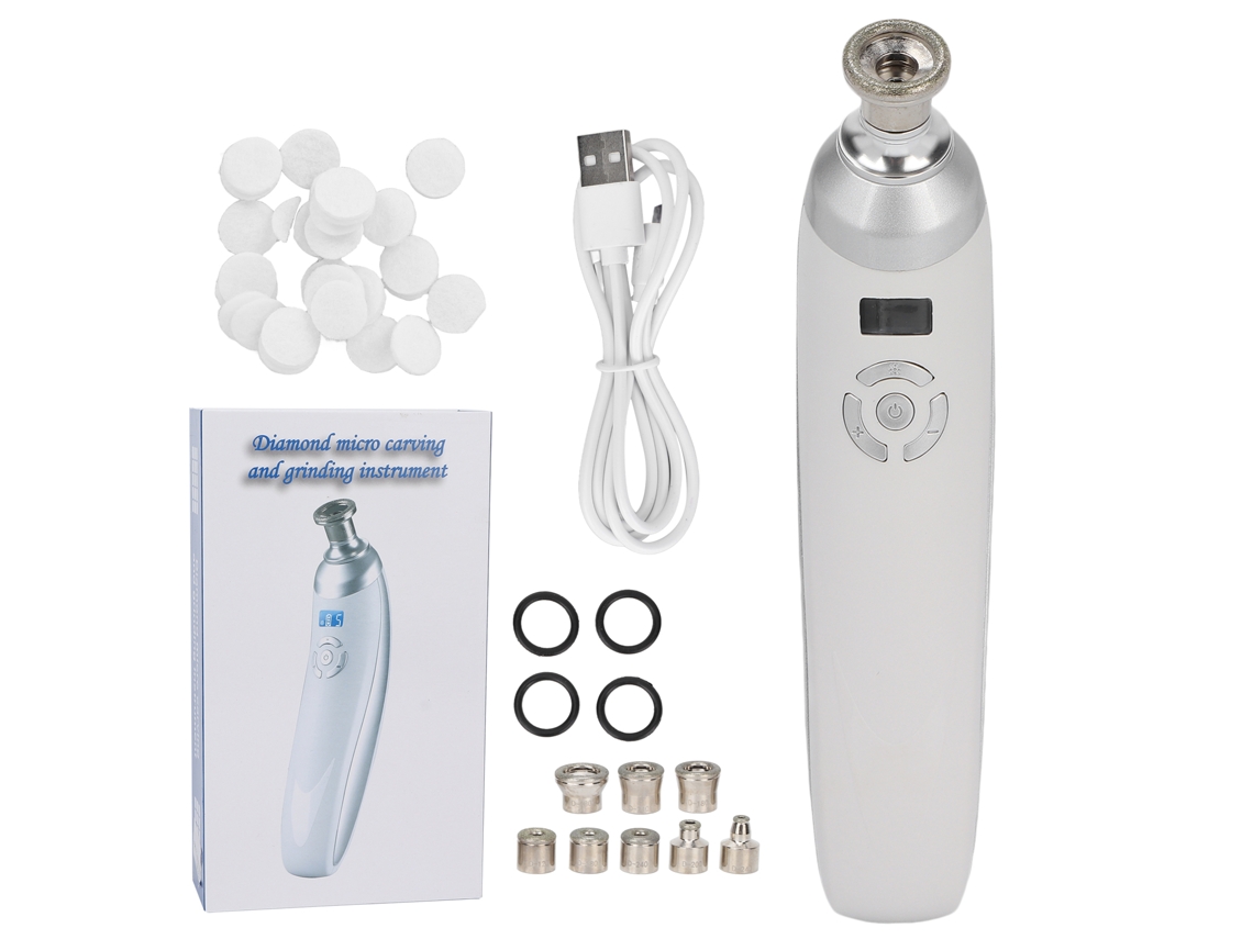 Máquina profesional portátil de microdermoabrasión con diamante para el cuidado de la piel.
