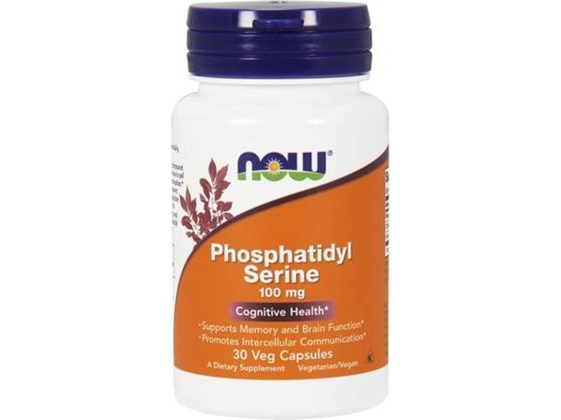 Complemento Alimentar NOW Fosfatidilserina (60 cápsulas de 100mg)