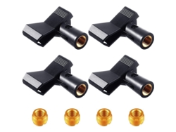 Clips Para Micrófono Con 4 Adaptadores Ajustables Para Soportes De Micrófono De 5/8 A 3/8 De Pulgada.