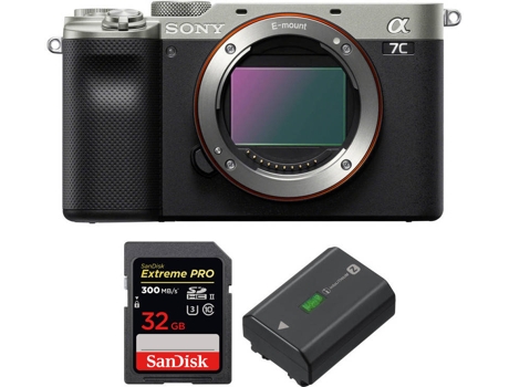 Kit Cámara SONY Alpha a7C + SanDisk 32 GB + Batería (Full-Frame)
