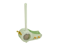 Juego De Sifón Y Cepillo De Plástico Con Forma De Caracol Y Mango Largo, Color Verde.