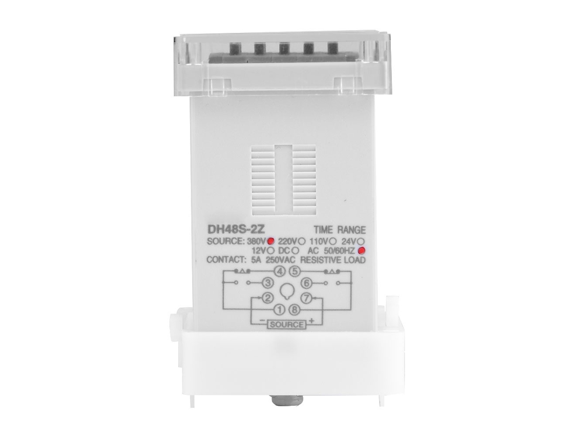 Relé Temporizador Programable Dh48s-2z Led 0.01s-99h99m 8 Pines 380v Ca