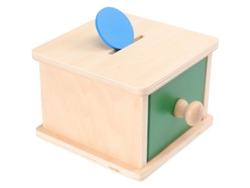 Hucha De Madera Con Forma De Caja De Monedas, Material Educativo Para Bebés Y Niños En Edad Preescolar.