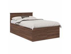 Maison Exclusive - Estructura De Cama Con Cabecera Roble Marrón 135 X 190 Cm
